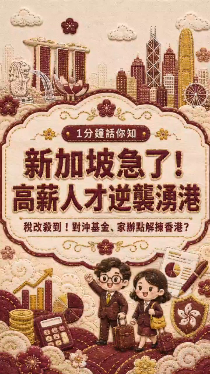 有片丨1分鐘話你知 新加坡急了！高薪人才逆襲湧港