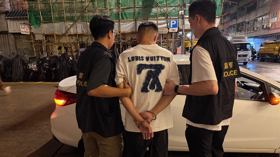 警方九龍搗破販毒集團 檢值480萬元毒品拘2男