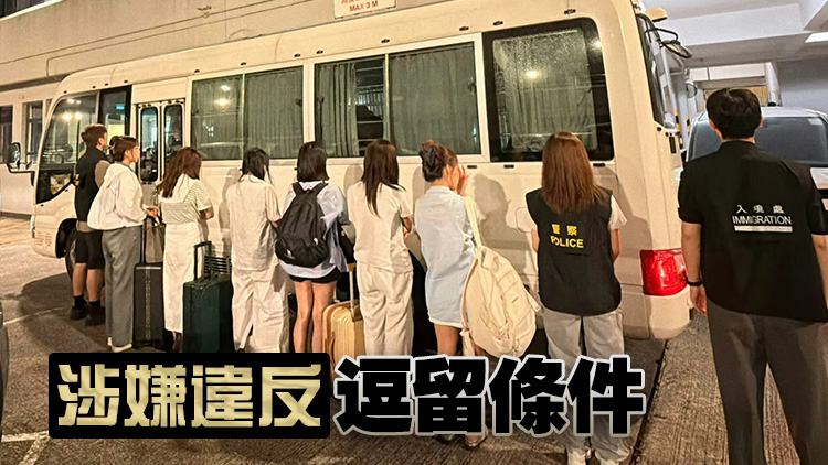 警方聯同入境處荃灣執法 拘捕10名內地女子