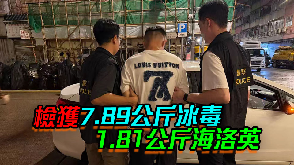 警方九龍搗破販毒集團 檢值480萬元毒品拘2男