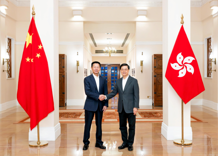 李家超與中證監主席吳清會面