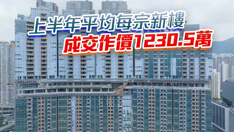 【港樓】上半年一手新盤12154宗 總值近1500億 創「半年度」歷史新高