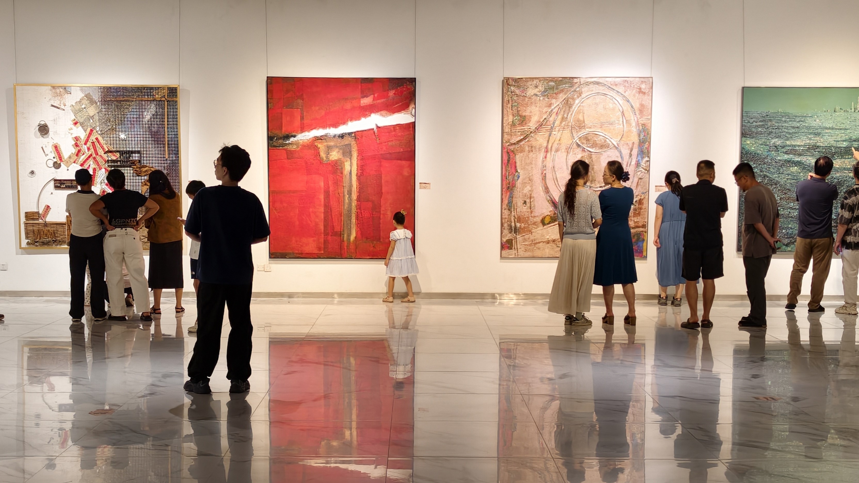 廣東省綜合材料繪畫作品邀請展落地深圳寶安