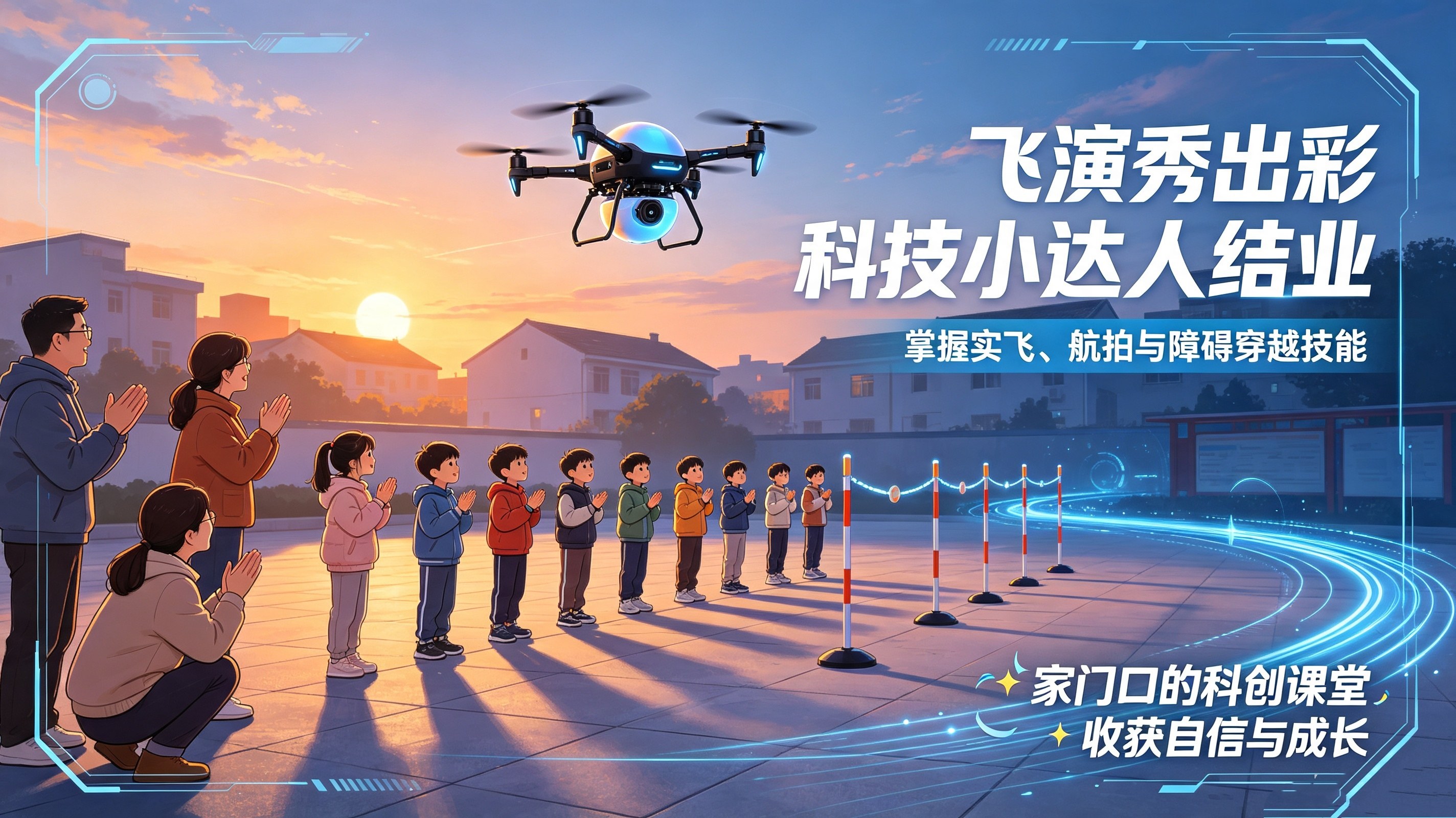 科技逐夏 逐夢長空！流動少年宮無人機課堂走進平湖社區