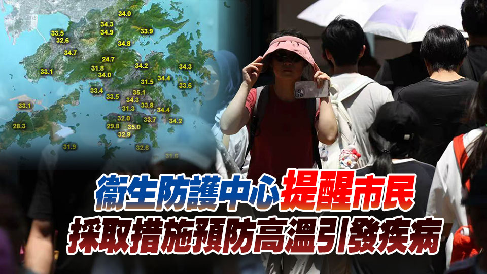 天文台料今明部分地區氣溫達37度或以上 籲市民多補充水分及防暑