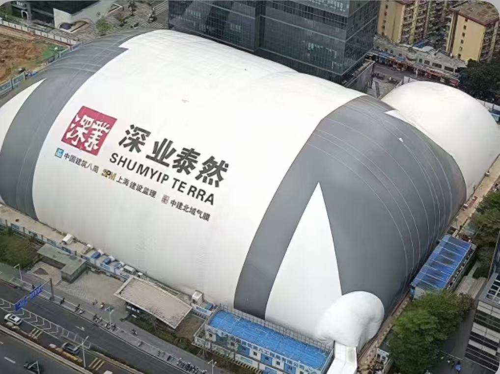 創新氣膜工藝賦能城市建設 打造安全綠色施工新典範  深圳交通部門嚴管占道施工 