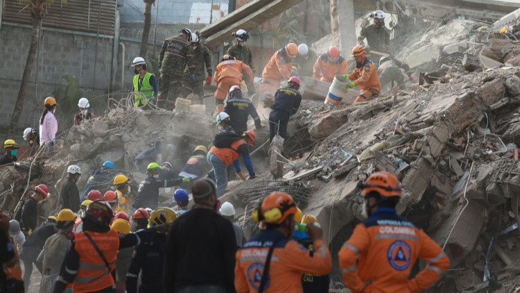更新｜哥倫比亞強震已致289人死亡 逾18萬人受災