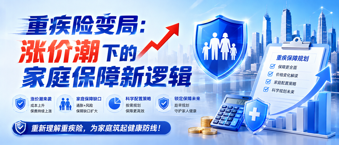 重疾險全面漲價，家庭保障何去何從？業內人士：配置邏輯需改變