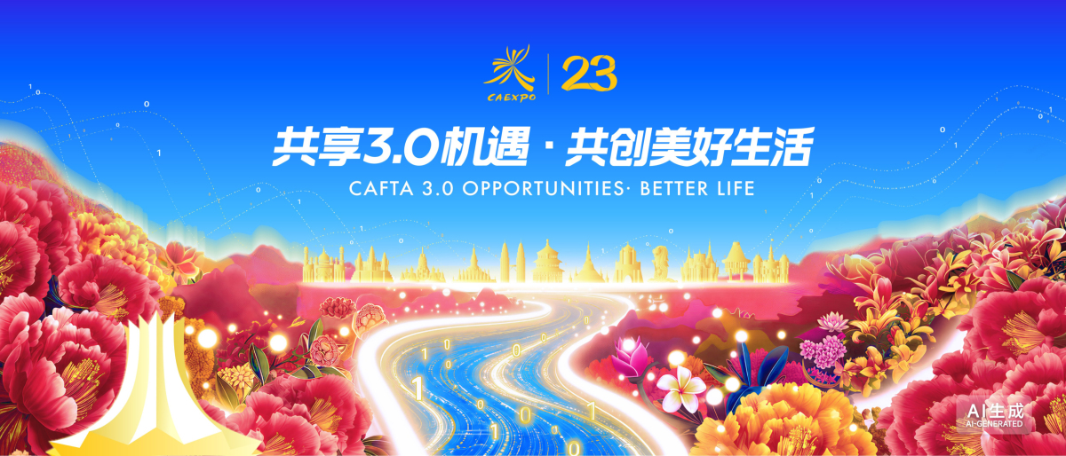 第23屆東博會發布新口號主題海報 「共享3.0機遇」錨定AI與平陸運河雙主線