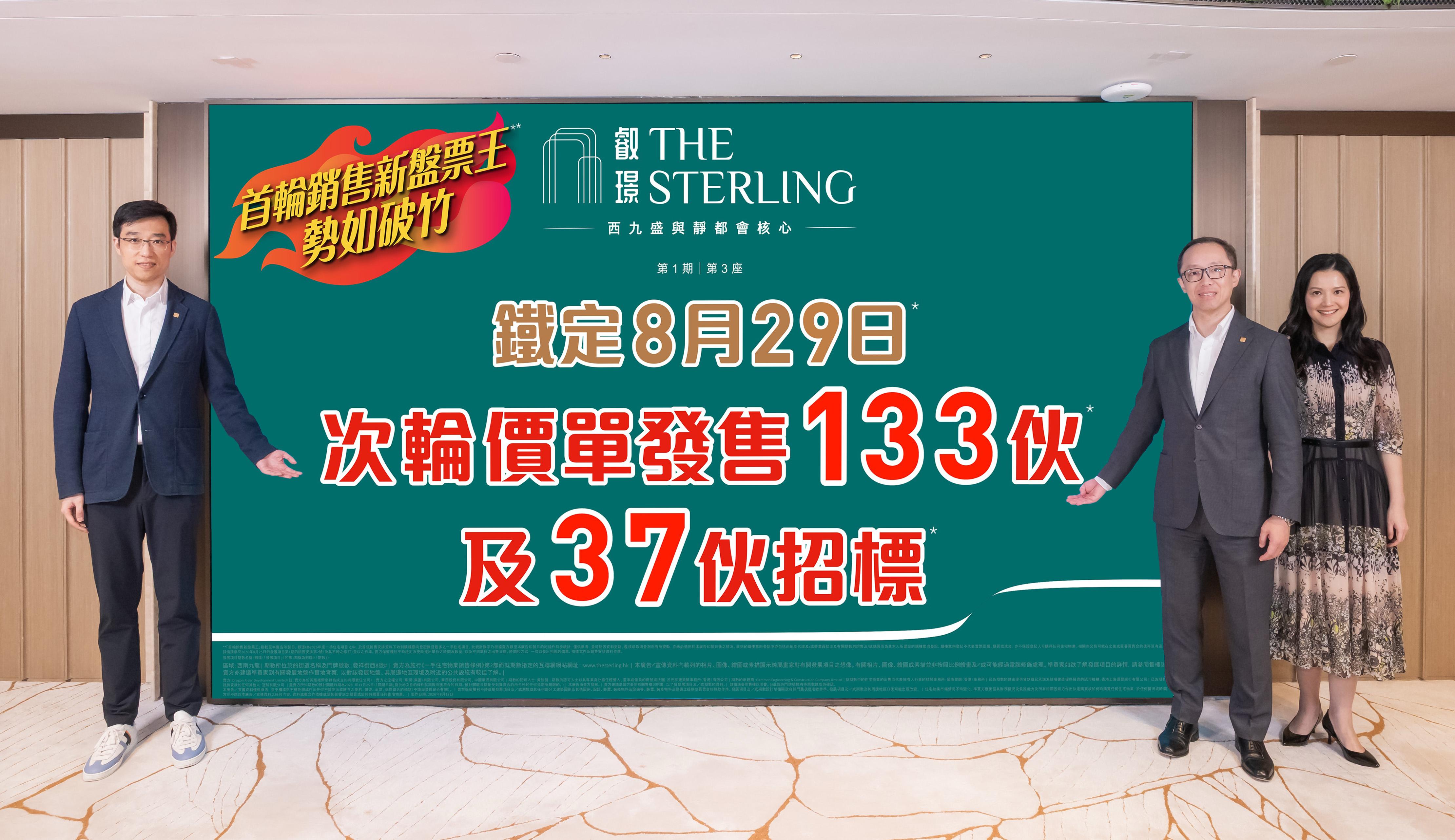 新盤|西南九龍叡璟I周六次輪銷售170伙 暫收4.9萬票勢創票王紀錄   