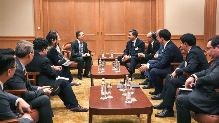 林定國率團訪問哈薩克、阿拉木圖