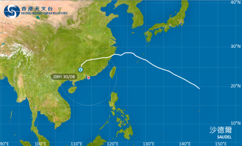 天文台：珠江口以西雷雨區未來雨三小時或影響本港