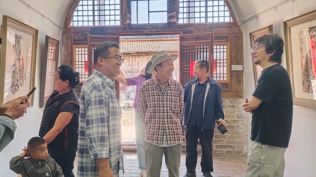 甘肅中國畫二十人作品邀請展在山西臨縣孫家溝開幕