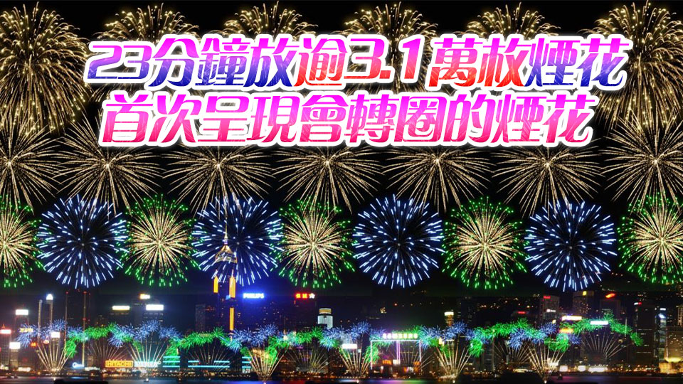 國慶煙花匯演10月1日晚綻放 歷時23分鐘 發放31888枚煙花