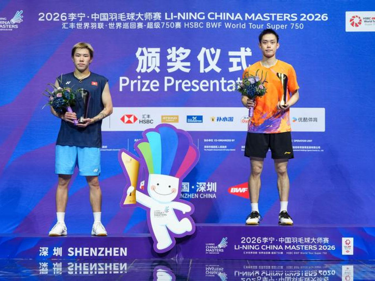 2026年中國羽毛球大師賽 港將吳英倫李卓耀包辦男單冠亞軍