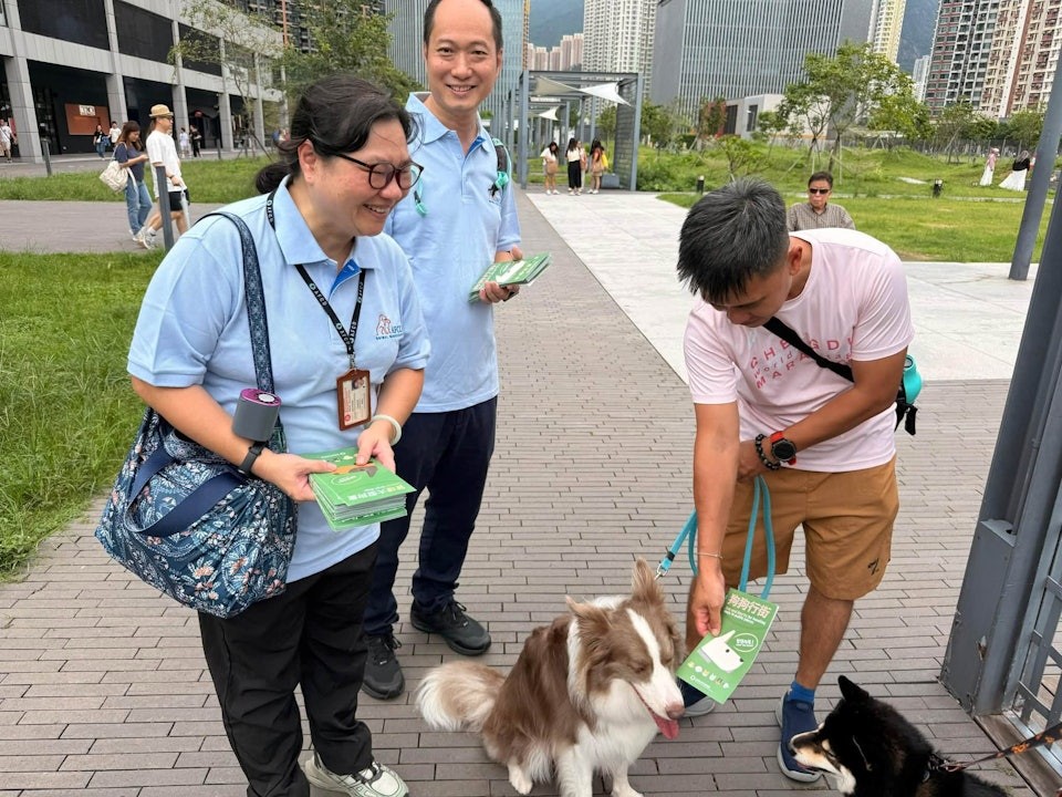 漁護署全港巡查 發現3宗大型狗隻未牽引個案 將跟進檢控
