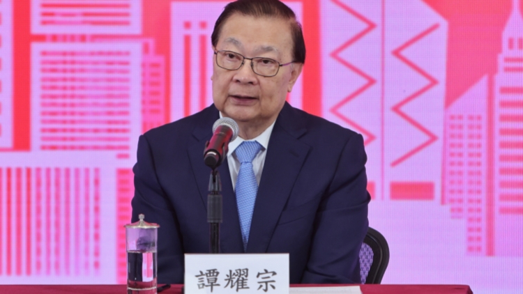 譚耀宗對董建華離世表示悲痛