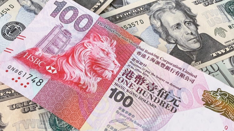 港匯指數較昨日下降