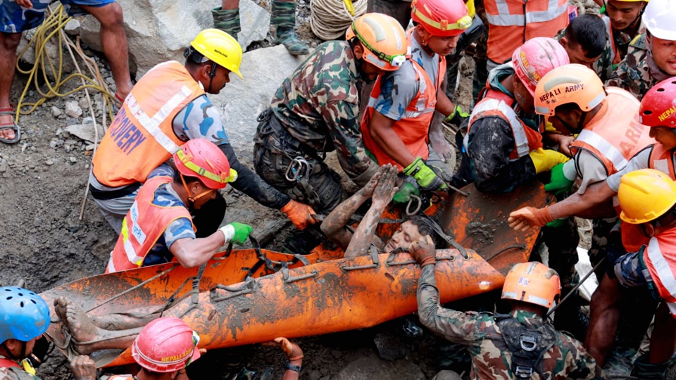 尼泊爾泥石流已致1403人死亡 6150人失聯