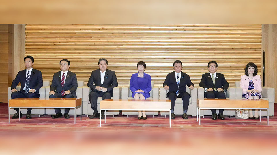 日本首相高市早苗改組內閣