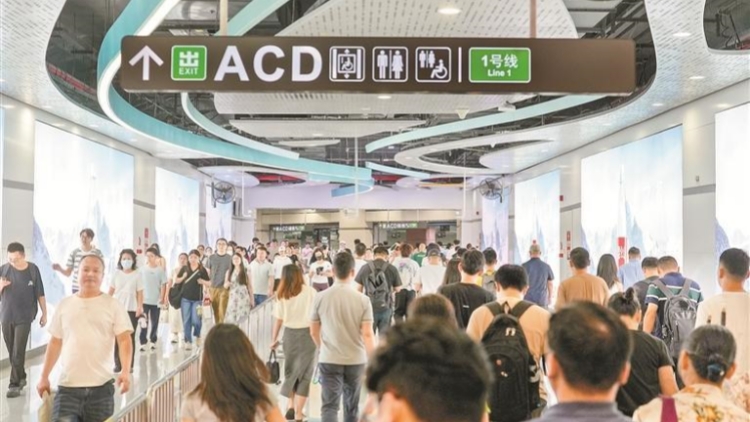 深圳軌道交通8月份客運量達3.19億人次