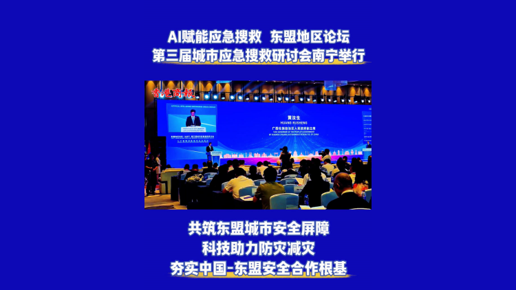 有片｜AI賦能城市應急搜救 東盟地區論壇研討會南寧開幕