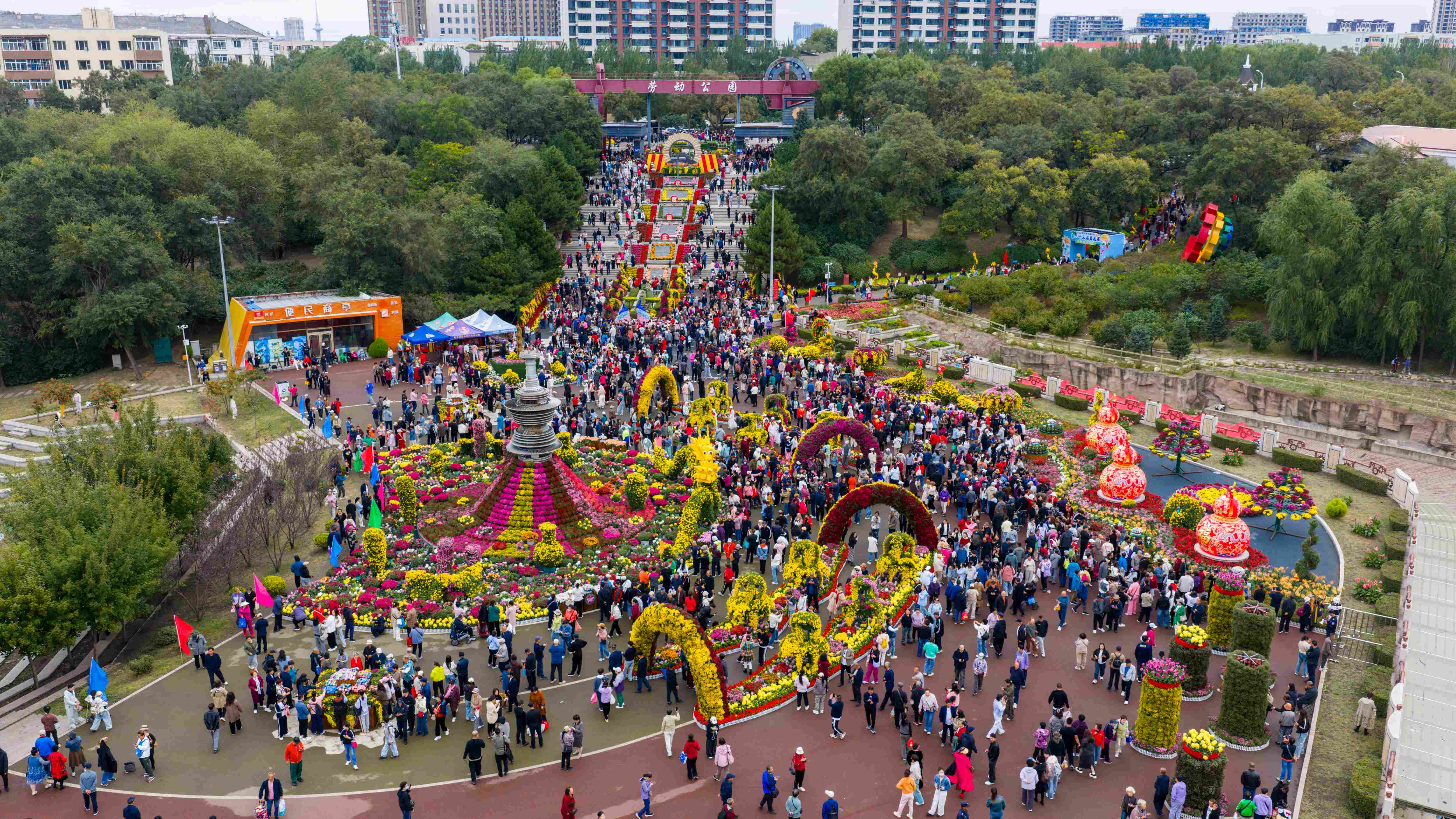 哈市香坊區第二十三屆菊花展盛裝啟幕