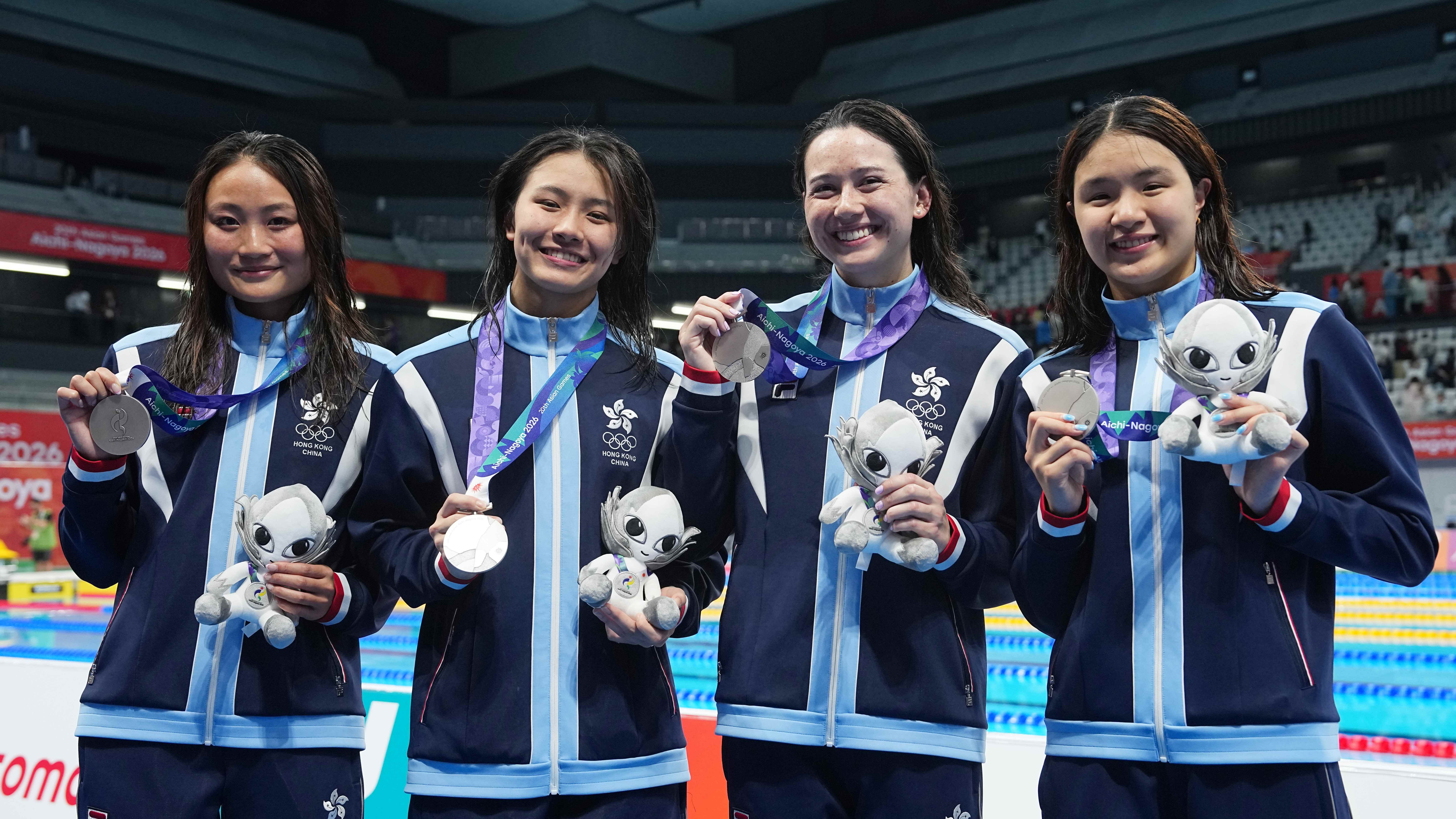 亞運會｜何詩蓓領港隊女子4X100米自破紀錄摘銀