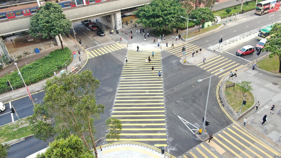 沙田安明街/安睦街對角行人過路處啓用 ​節省步行時間