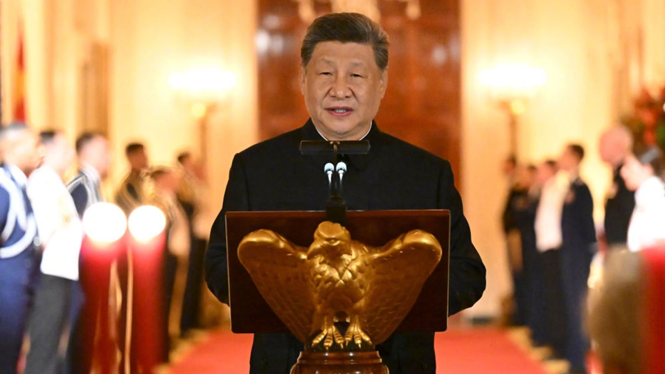 習近平在美國總統特朗普舉行的歡迎宴會上的祝酒辭（全文）