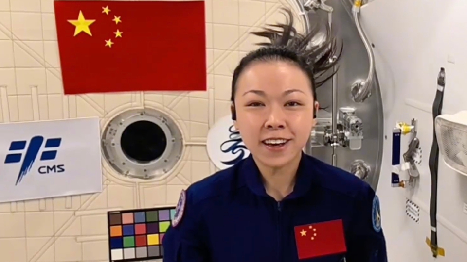 有片｜黎家盈中秋節送祝福 寄語港澳青年：共圓航天夢 同築復興路