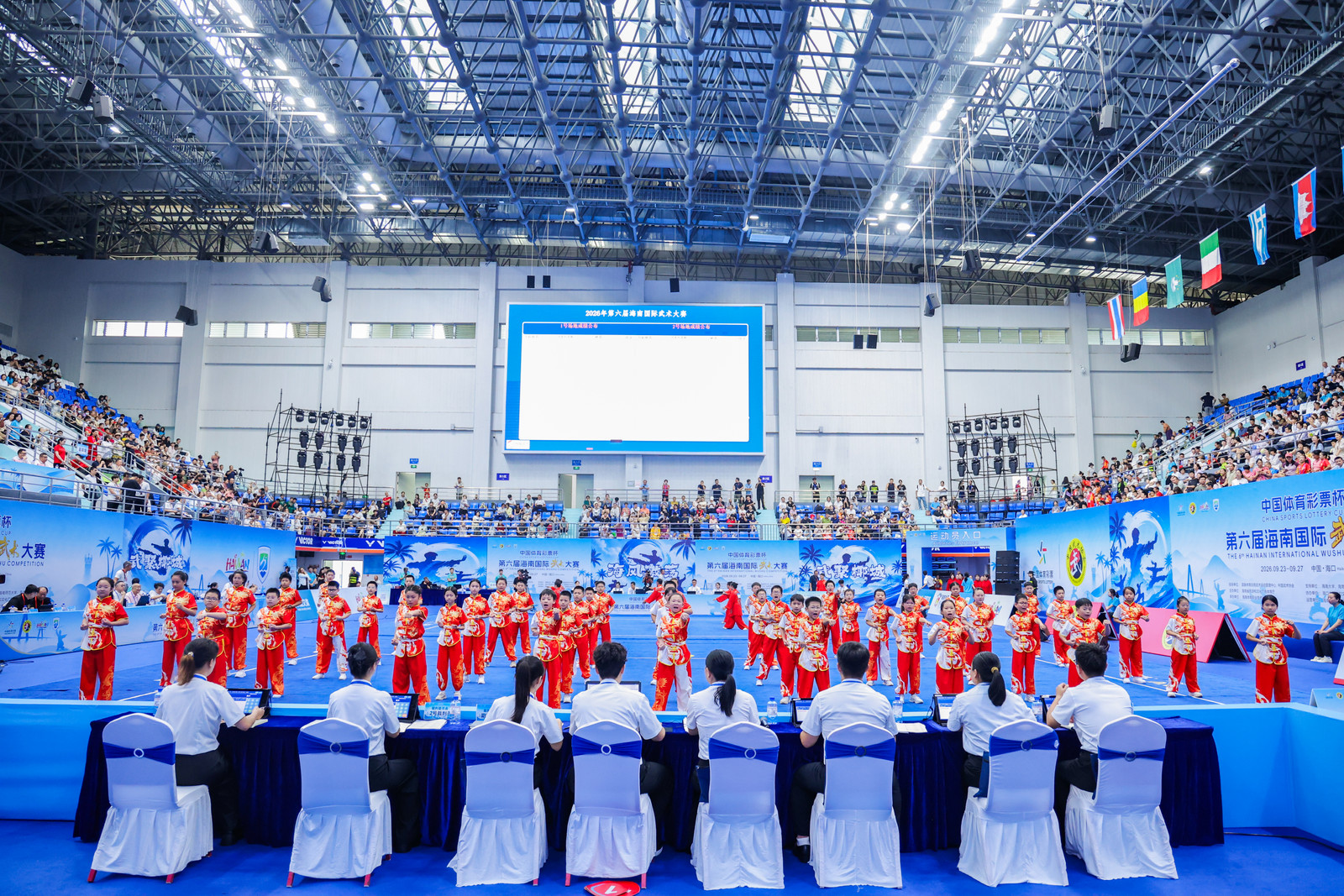 五大洲90支隊伍以武會友  第六屆海南國際武術大賽開幕