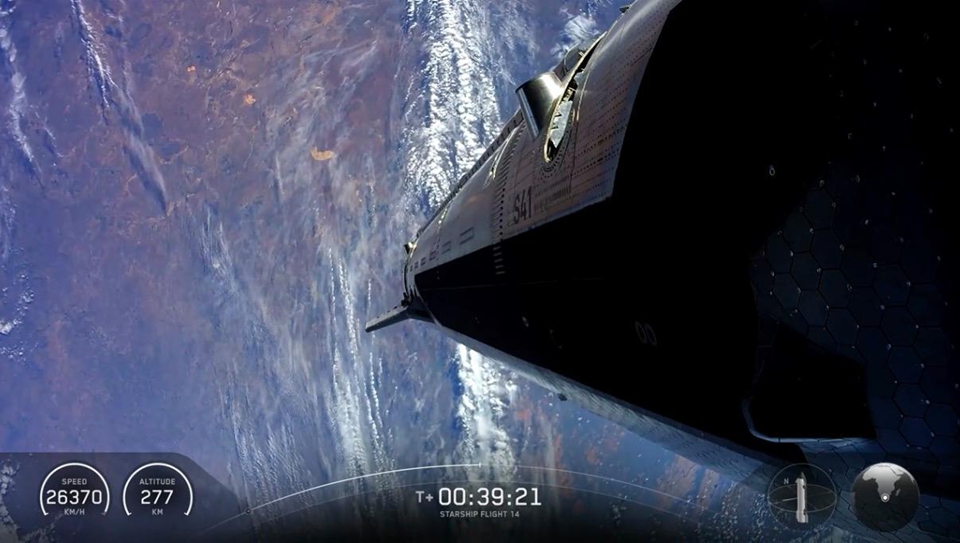 Space X「星艦」首次成功進入地球軌道 部署26顆星鏈V3衛星