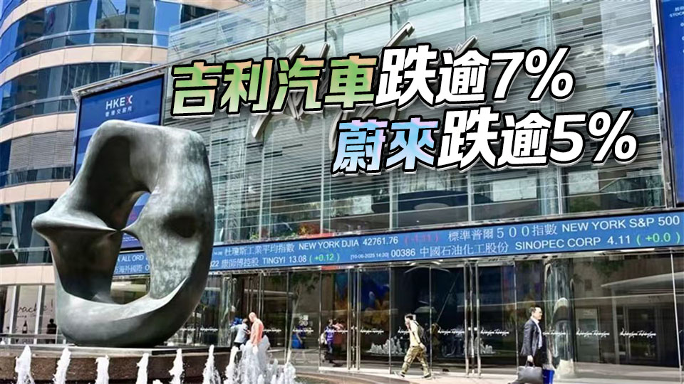 【午市焦點】港股半日跌155點 汽車股受壓