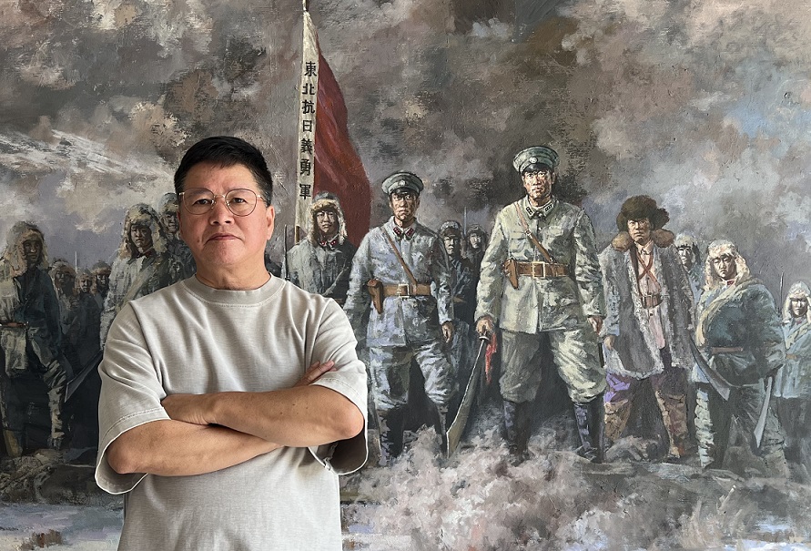山河為卷 丹青鑄魂——鄭方剛大型主題油畫作品展亮相本溪