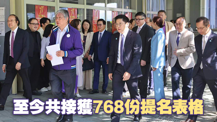 選委會選舉提名期第4日 接獲72份提名表格