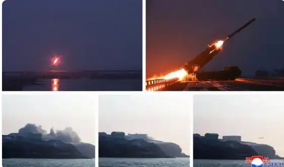 朝鮮進行遠程戰略巡航導彈發射訓練 金正恩觀摩訓練