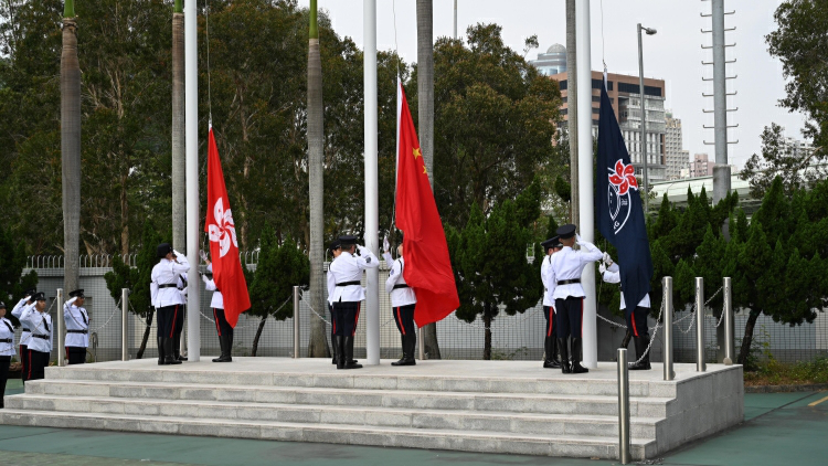 民眾安全服務隊舉行第九十一屆新隊員結業會操
