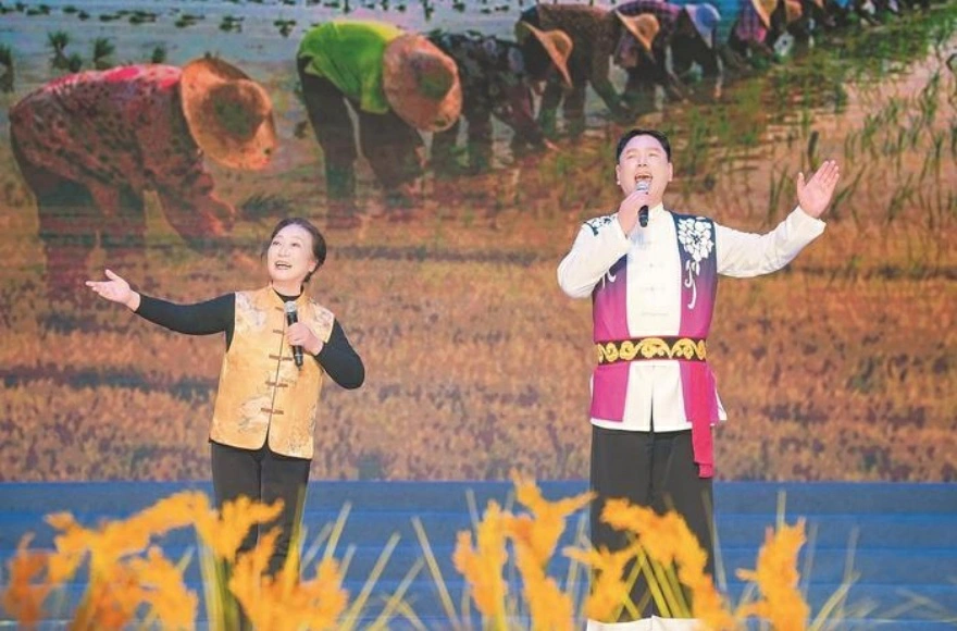 安徽巢湖民歌高郵唱響 運河畔展非遺魅力