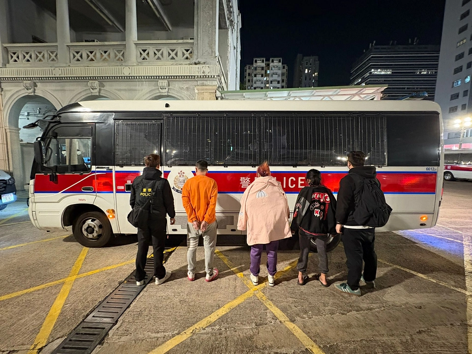 警方旺角破毒品儲存倉 拘4男女檢2萬元毒品