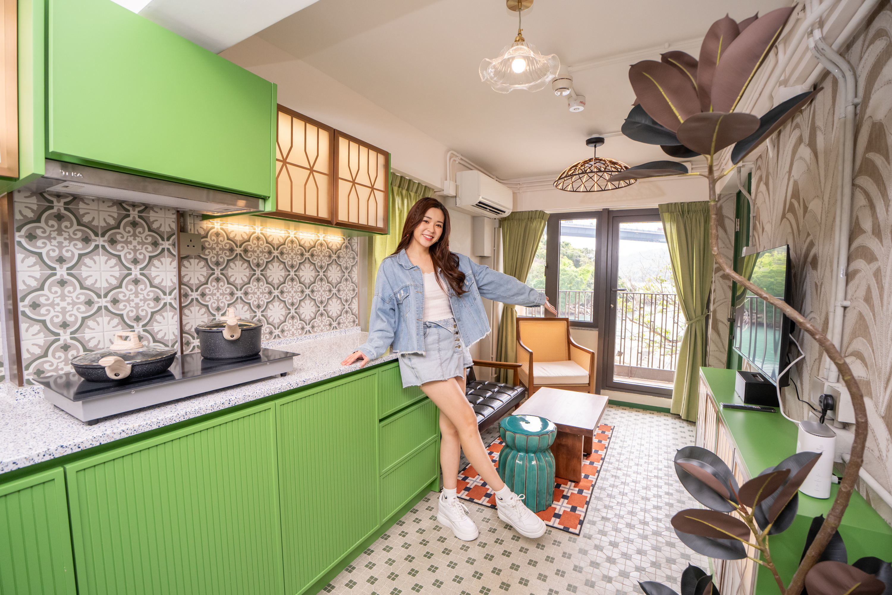 「馬灣1868臨海度假屋」港式復古風主題房 厨房 (2).jpg