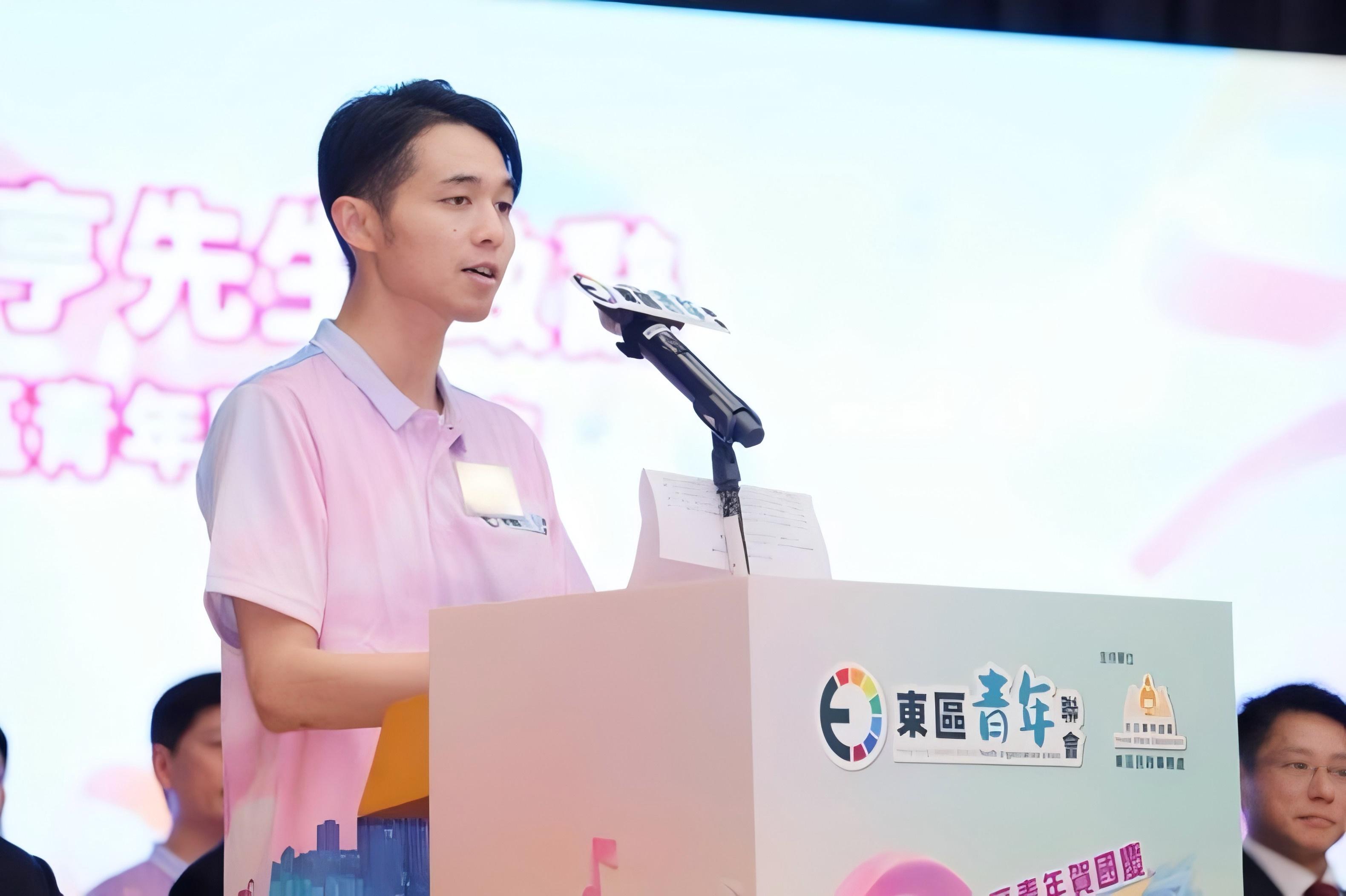 圖三:東區青年聯會主席何猷亨先生致辭.jpg